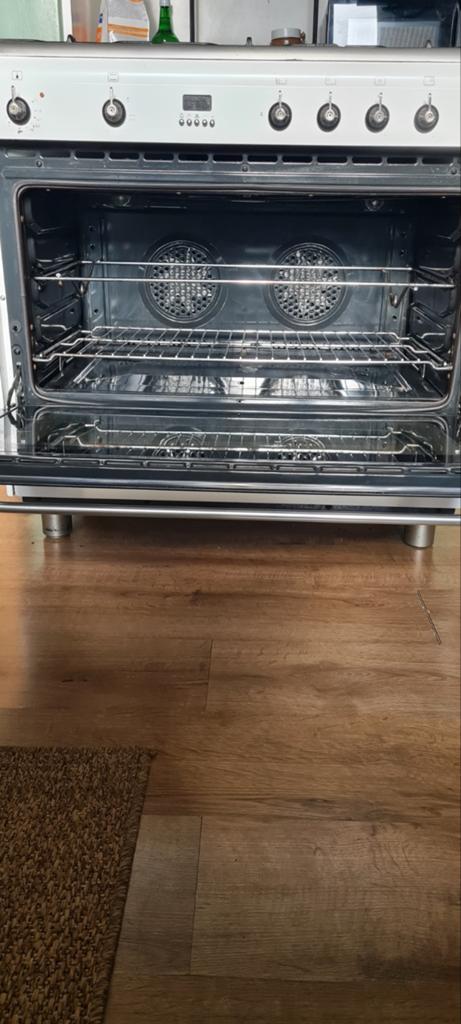 Cuisinière a gaz et et électrique blanche, Electroménager, Enlèvement, Électrique