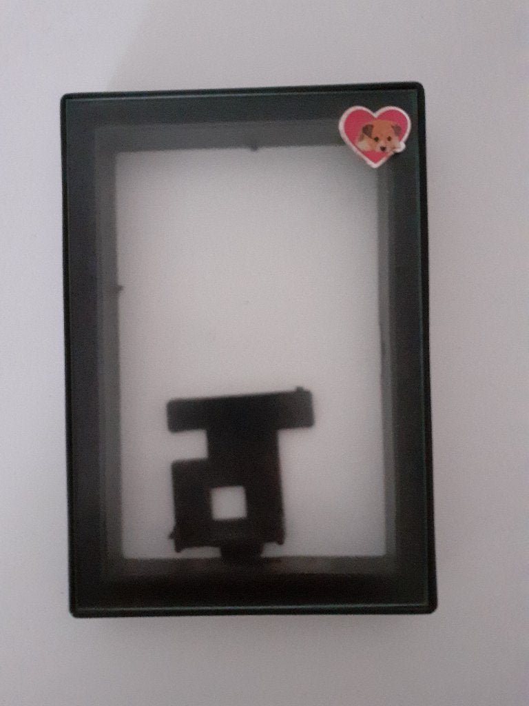 Fotolijst* 9 x 13, lijst zwart kunststof, Audio, Tv en Foto, Fotografie | Fotolijsten, Gebruikt, Met glas, Standaard fotolijst