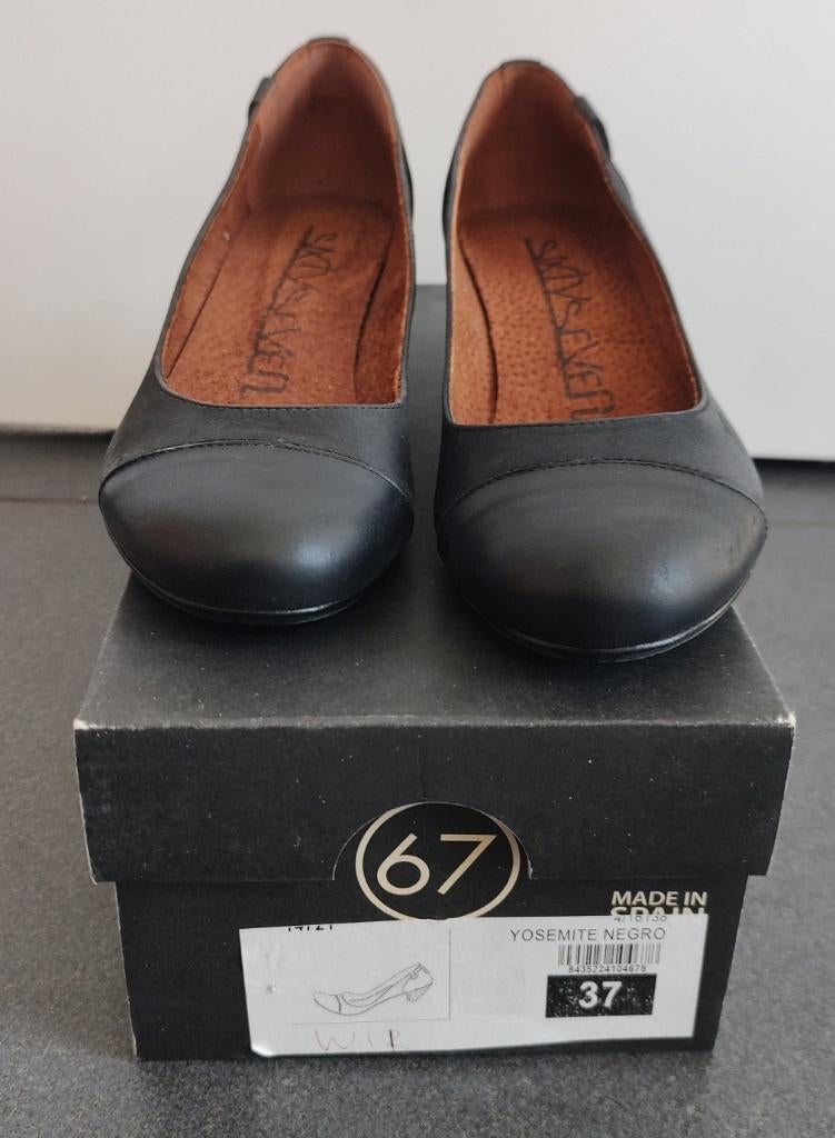 Lederen zwarte pump 67, maat 37 (nieuw), Pumps, Zwart, Nieuw, Ophalen of Verzenden