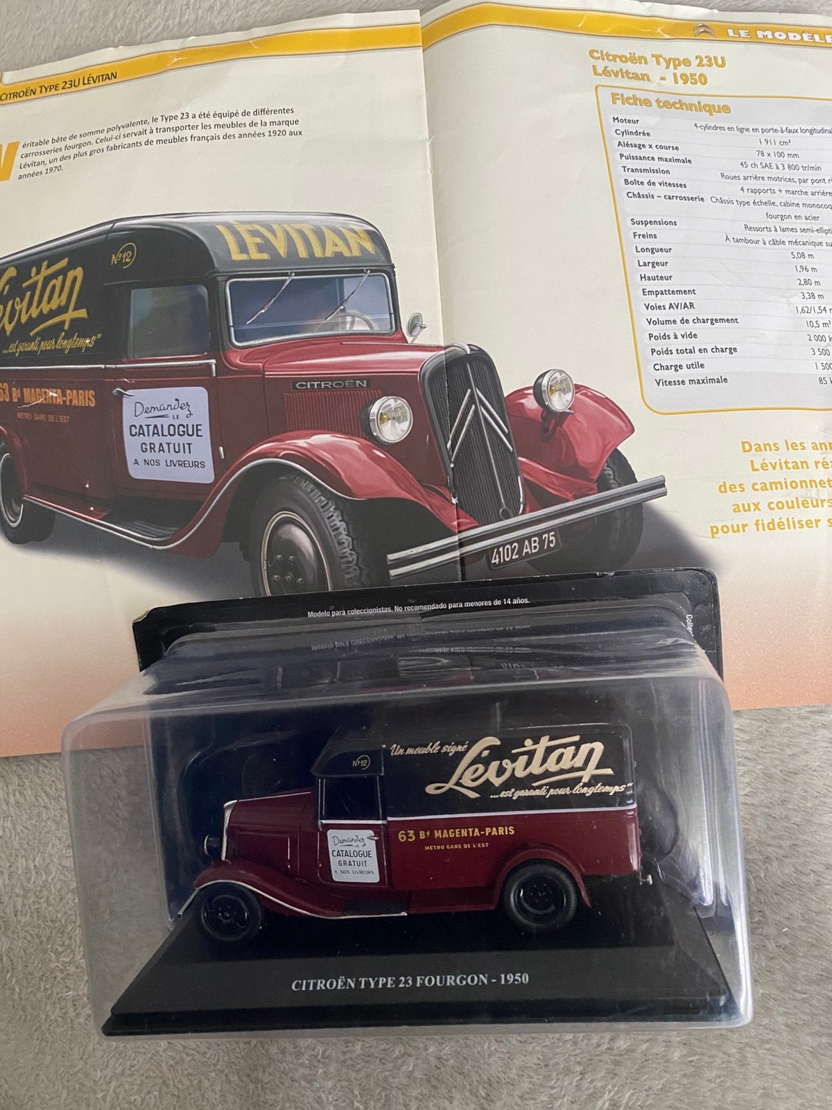 Citroën type 23 Van 1950, Hobby en Vrije tijd, Ophalen of Verzenden, Zo goed als nieuw