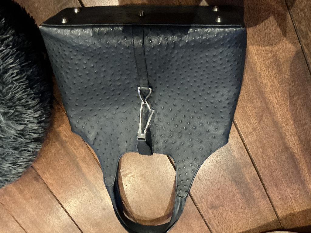 Renouard tas, Handtassen en Accessoires, Ophalen, Gebruikt, Blauw, Handtas
