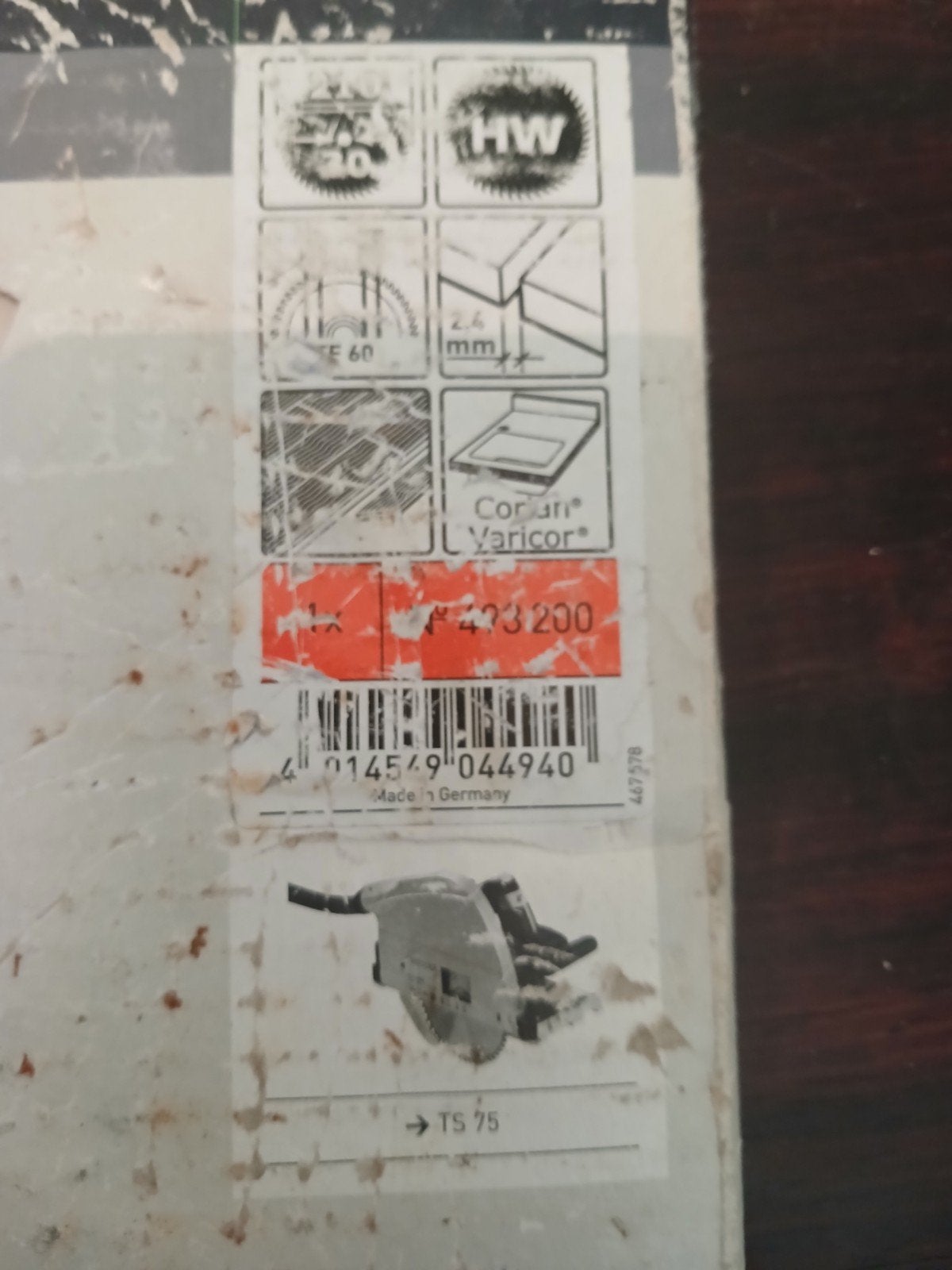 Cirkelzaagblad is hard 
Festool accessoires, Doe-het-zelf en Bouw, Ophalen, Cirkelzaag