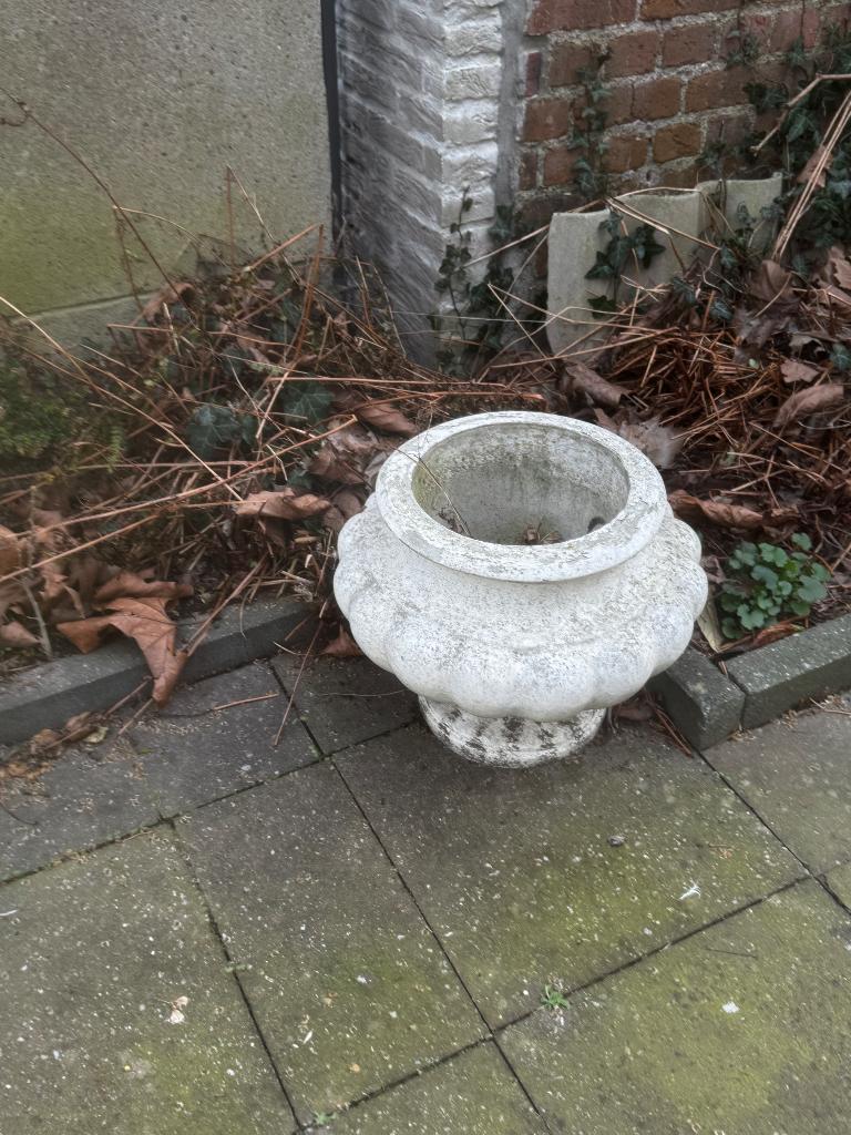 Oude tuinvaas, jardinière, Franse tuinpot, Ophalen