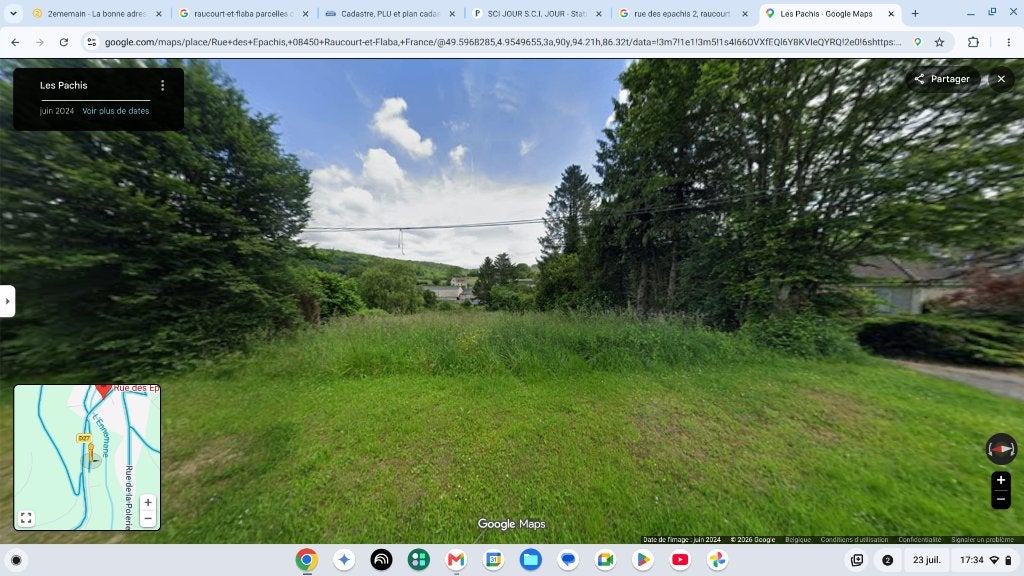 Jardin 16 ares avec rivière - 16 ares - 08450 France, Immo, Terrains & Terrains à bâtir, France, 1500 m² ou plus