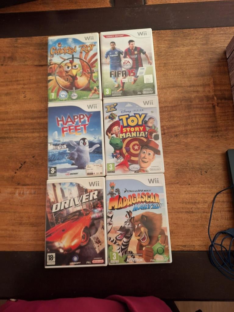 6 wii spellen, Ophalen of Verzenden, Gebruikt