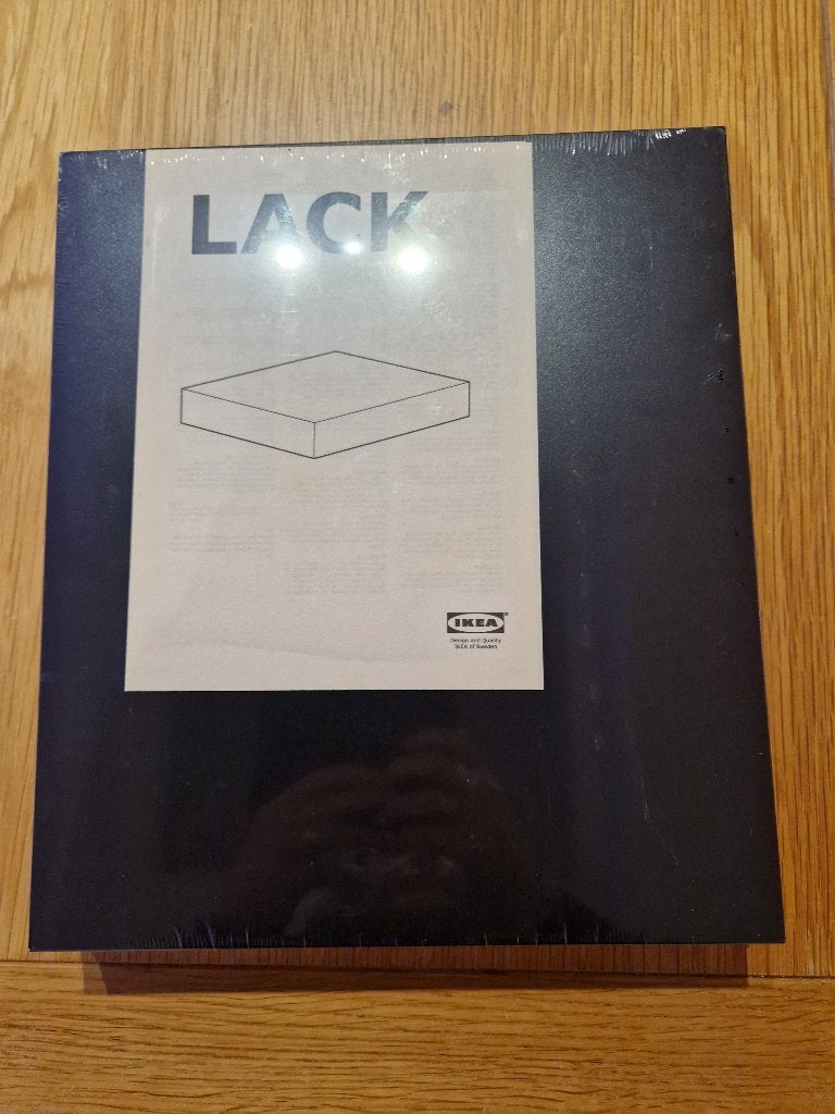 zwarte wandplank Lack Ikea 30x26x4 nieuw, Enlèvement ou Envoi, Neuf