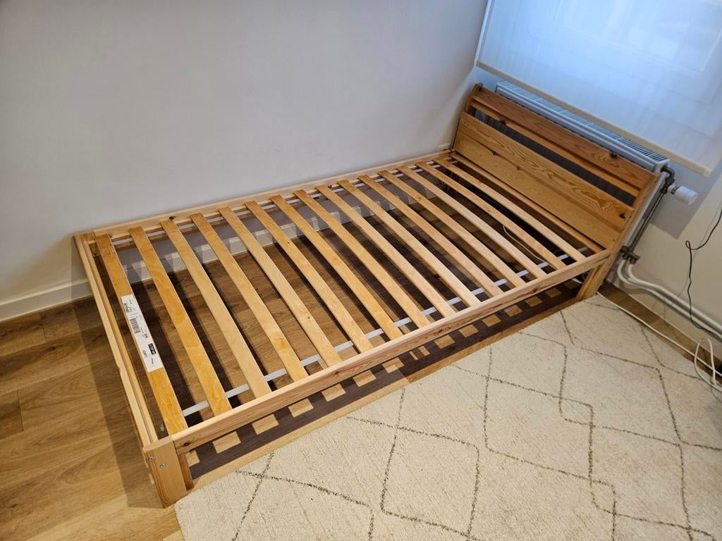 Kinderbed (hout), Ophalen, Eenpersoons, Bruin, Zo goed als nieuw