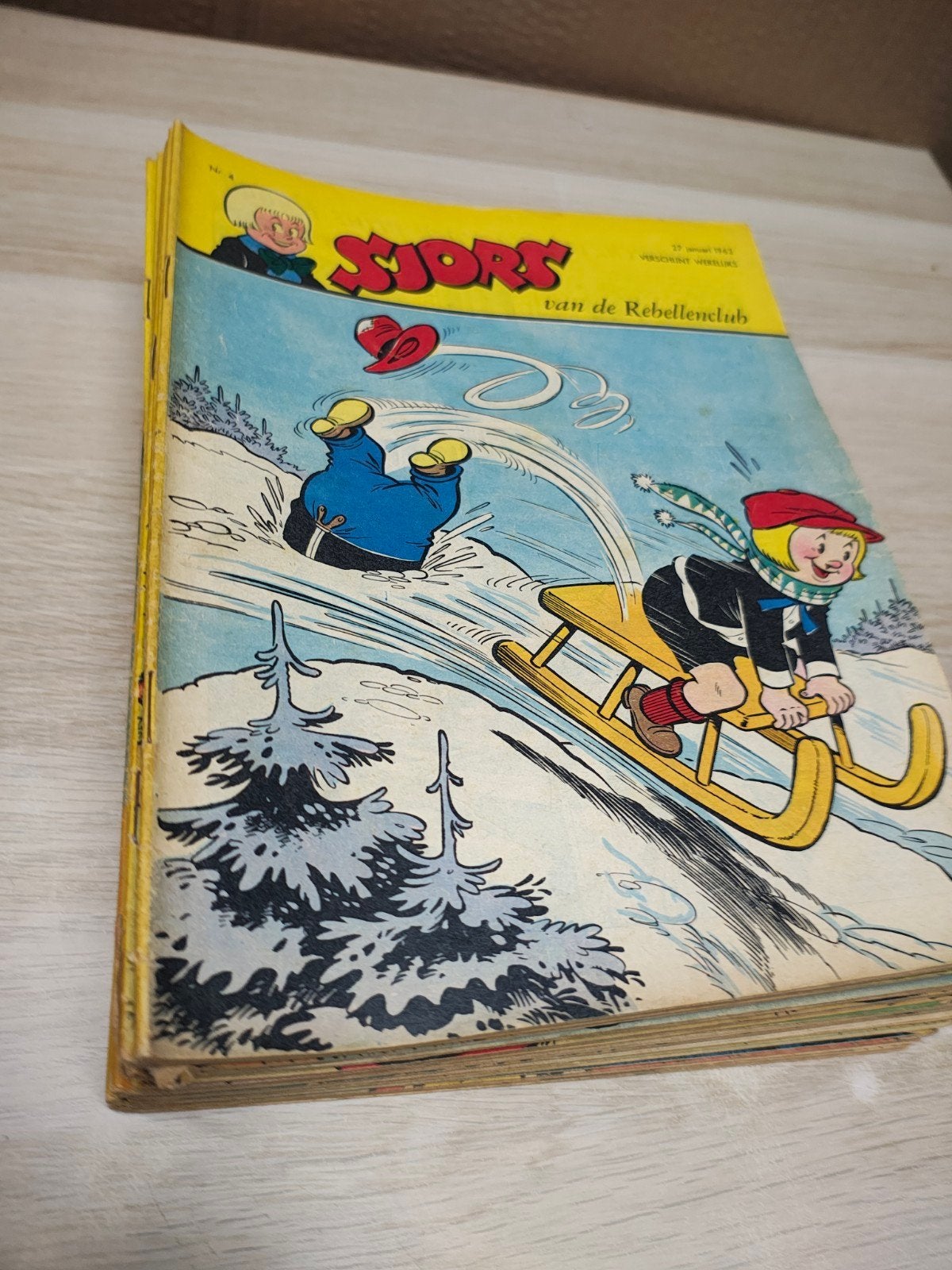 36 x Sjors van de Rebellenclub weekbladen 1962, Meerdere stripboeken, Ophalen of Verzenden, Gelezen