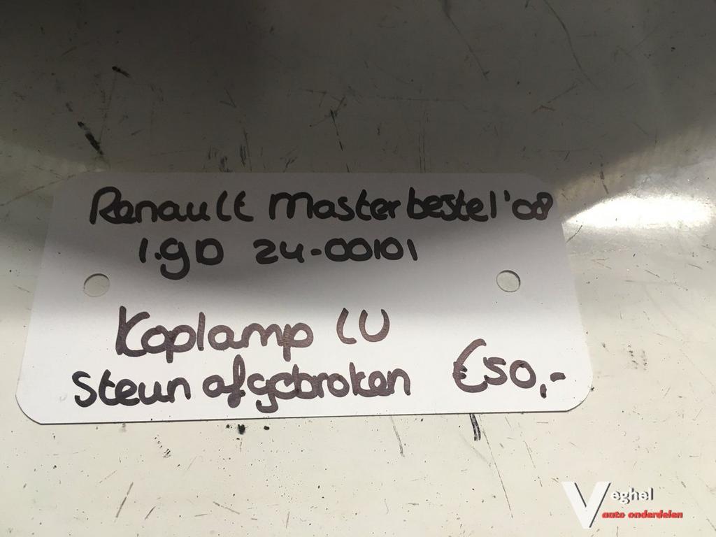 Renault Master Bestel 1.9 D 2400101 2008   Koplamp Links of, Gebruikt, -, -, Ophalen of Verzenden