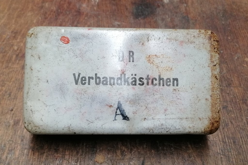 Boite 1er secours Allemand WW2 DR, Collections, Envoi, Autres, Autres types