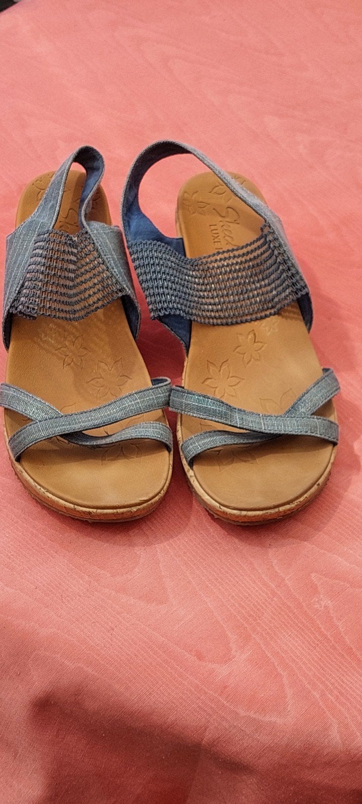 sandalen maat 41 skechers, Skechers, Overige kleuren, Zo goed als nieuw, Sandalen of Muiltjes