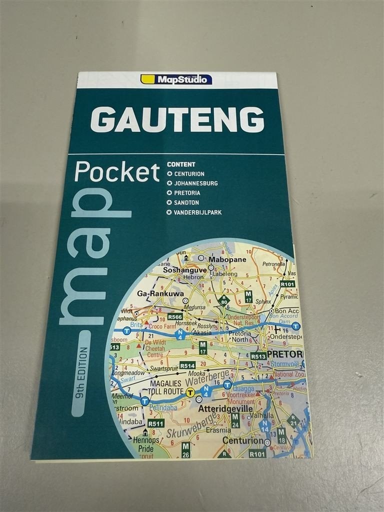 Zuid afrika Gauteng map - South Africa: Gauteng regional poc, Enlèvement ou Envoi, Comme neuf