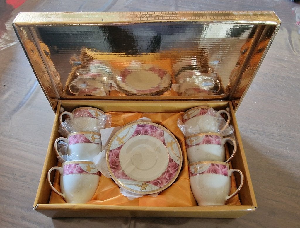 Bavary 12-delig porseleinen koffieset, Antiquités & Art, Antiquités | Porcelaine, Enlèvement