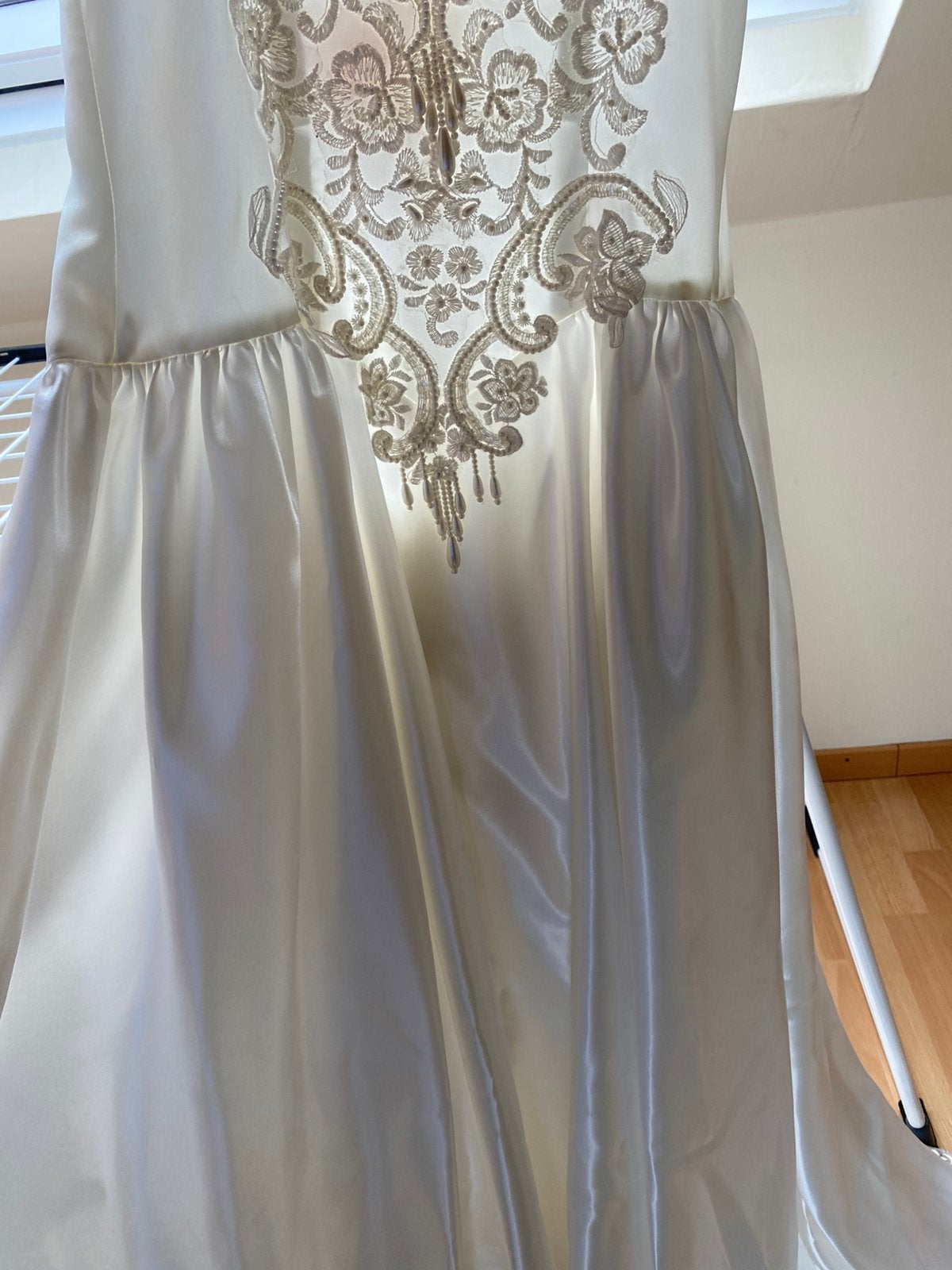 Prachtige vintage trouwjuk  van 1993 maat 38, Kleding | Dames, Ophalen, Zo goed als nieuw, Wit, Trouwjurk