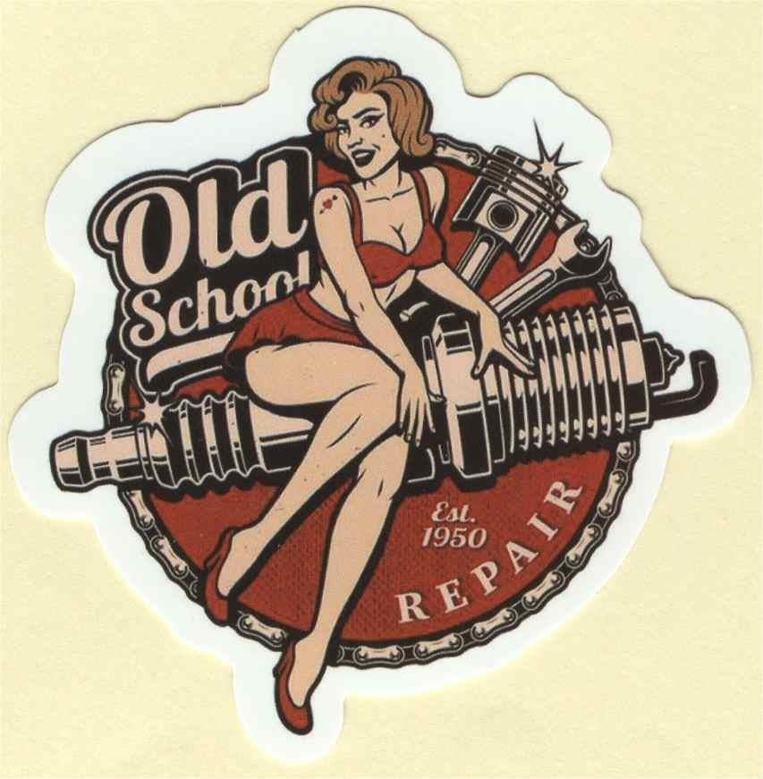 Old School Pin Up Girl sticker #150, Verzamelen, Verzenden, Nieuw