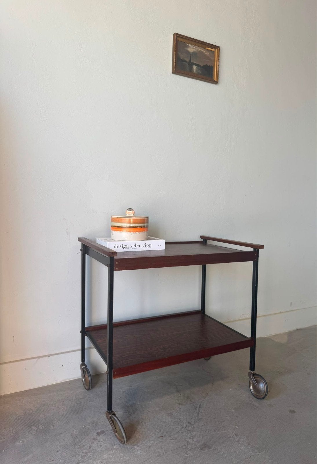 Vintage/retro platenspeler meubel/bijzettafel, Enlèvement, Utilisé