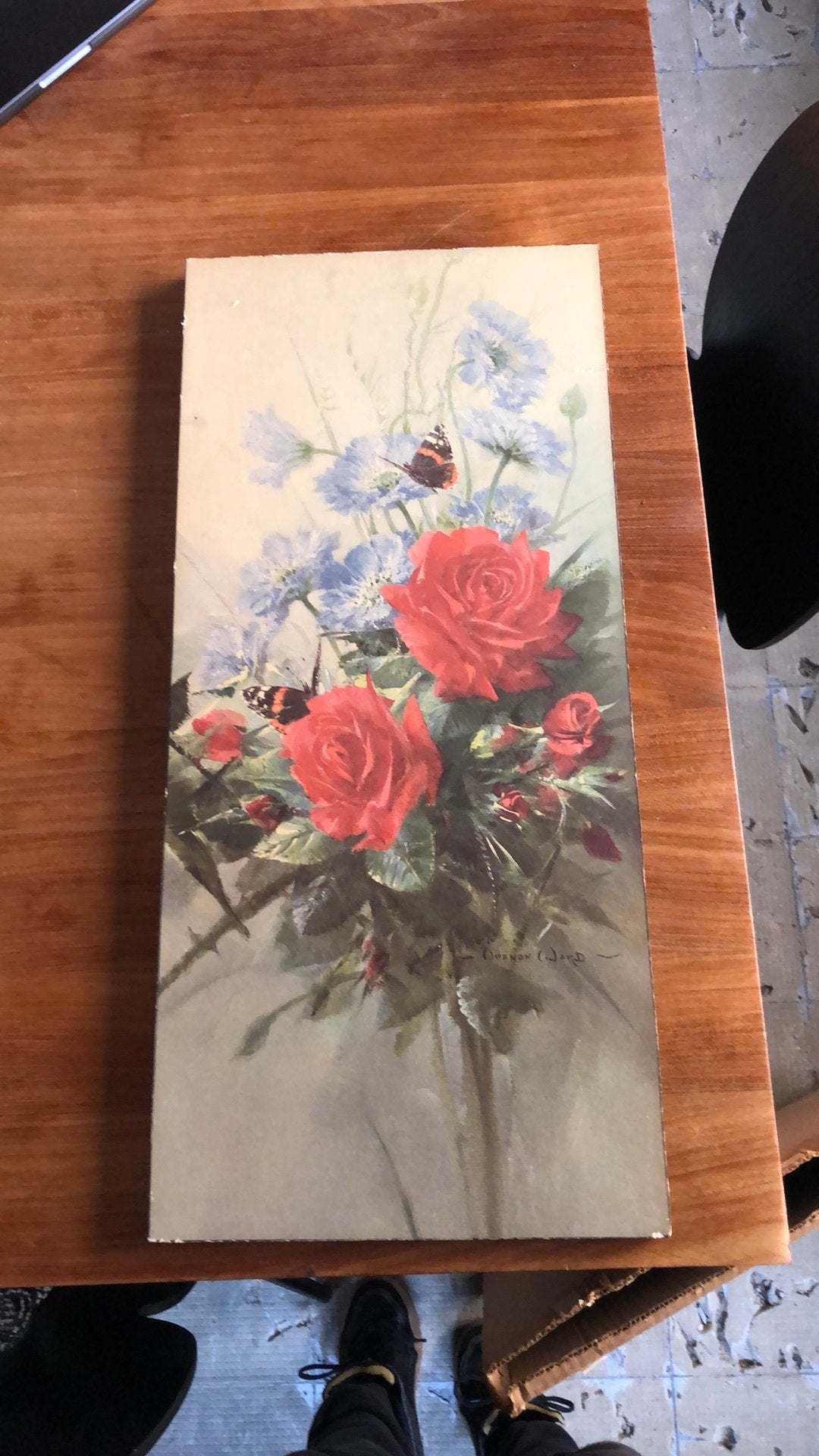 Vernon ward print op hout, Antiek en Kunst, Ophalen