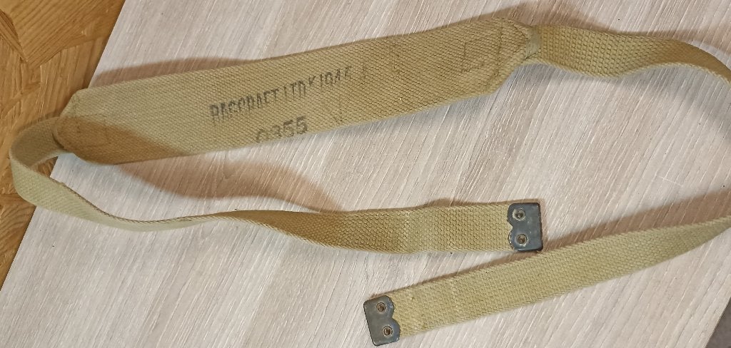 Bretelle Webbing Britannique 1945 Parcraft Ltd ww2, Collections, Enlèvement ou Envoi, Armée de terre, Autres types
