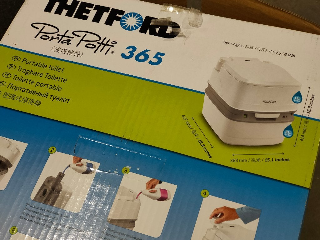 Thetford Porta Potti 365 chemisch toilet, Enlèvement