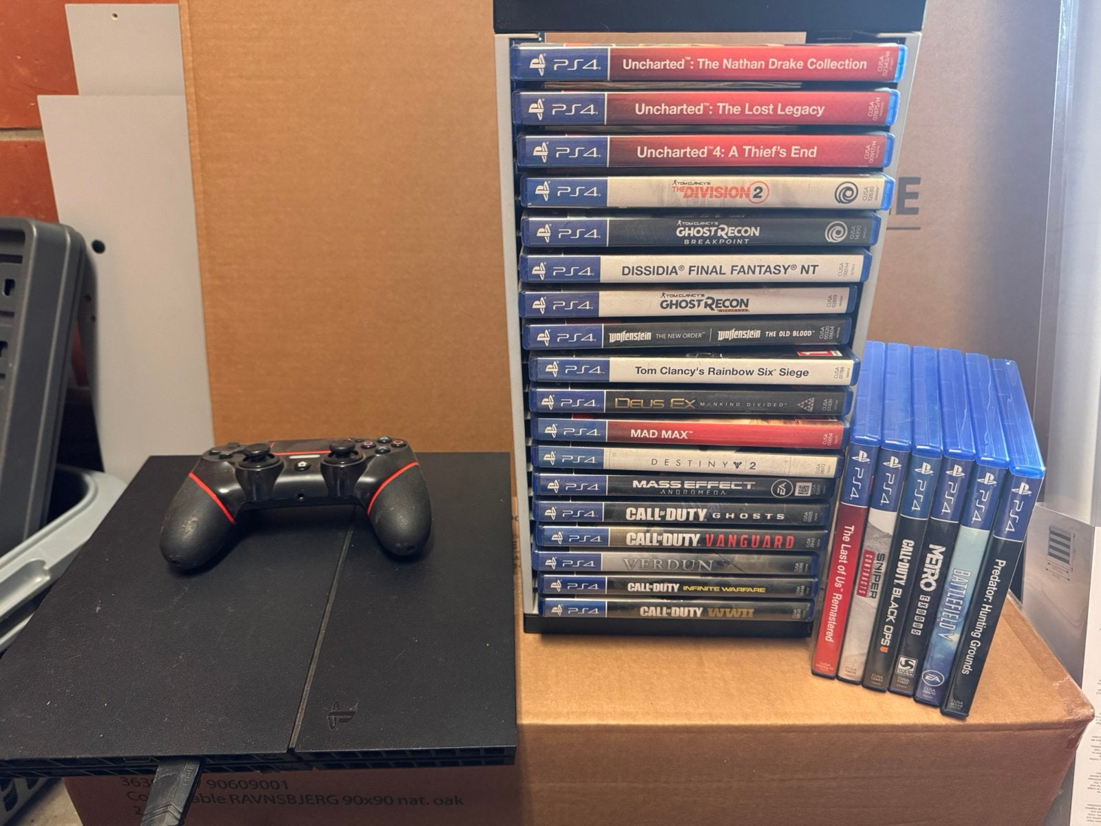 PS4 + manette+ jeux, Consoles de jeu & Jeux vidéo, Enlèvement, Utilisé, Avec 1 manette, Avec jeux