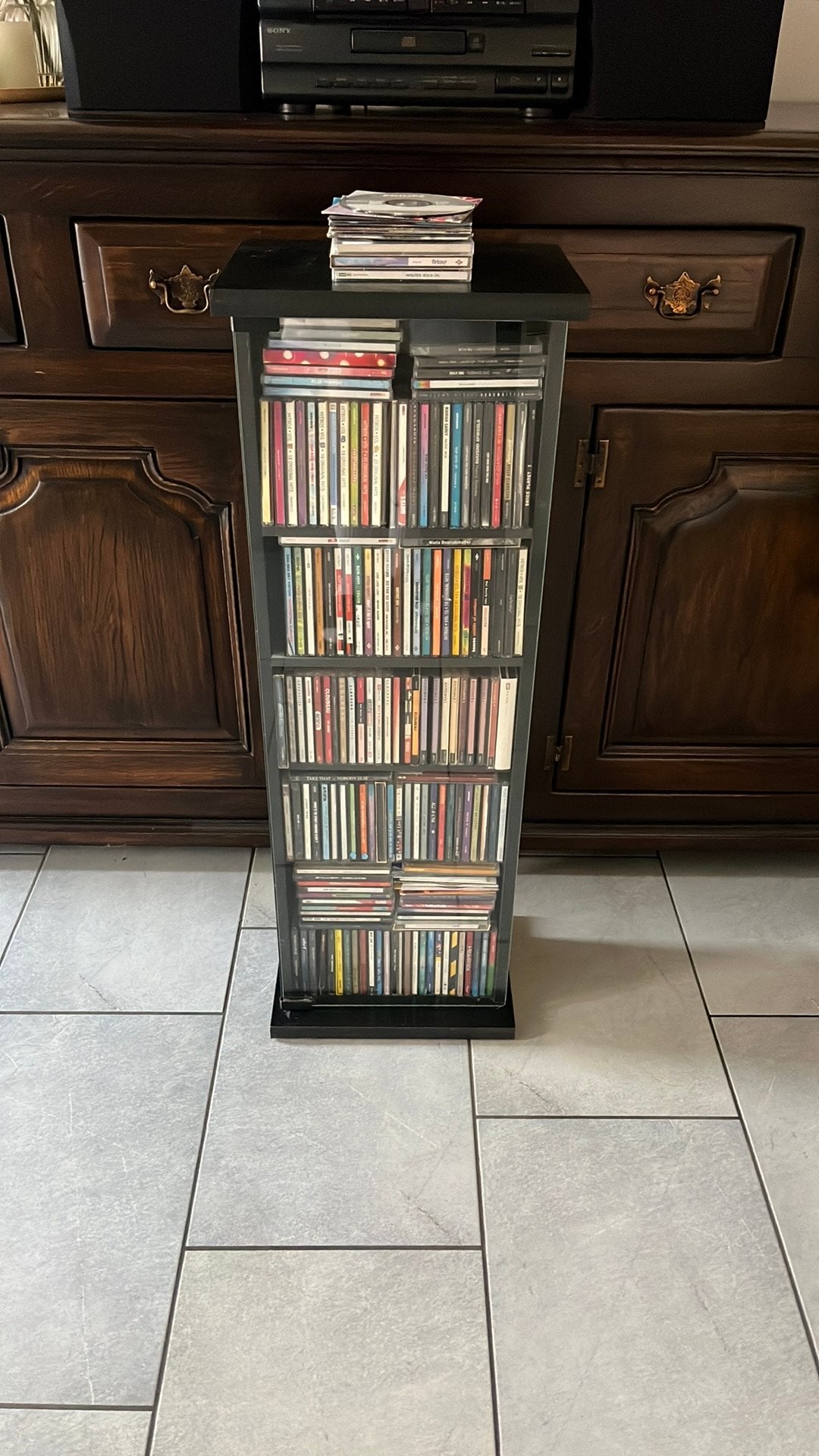 Cd-kast en Cd’s, Ophalen, Gebruikt, Cd's, 150 discs of meer