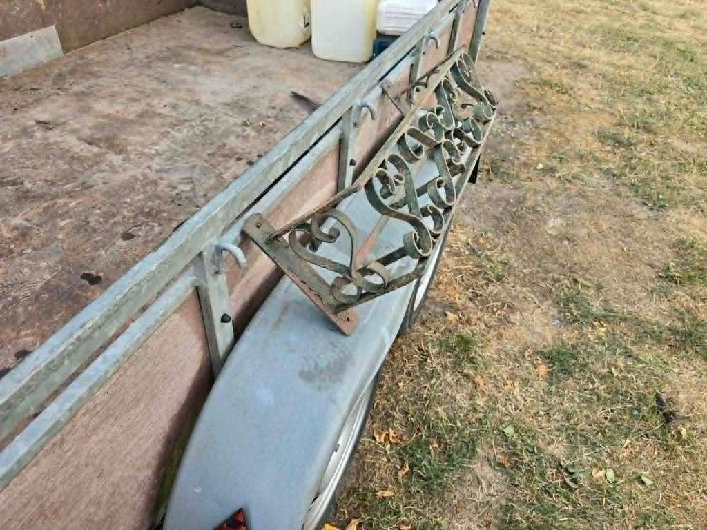 Paire de consoles murales en fer forgé, Jardin & Terrasse, Moins de 30 cm, Enlèvement, Utilisé, Intérieur