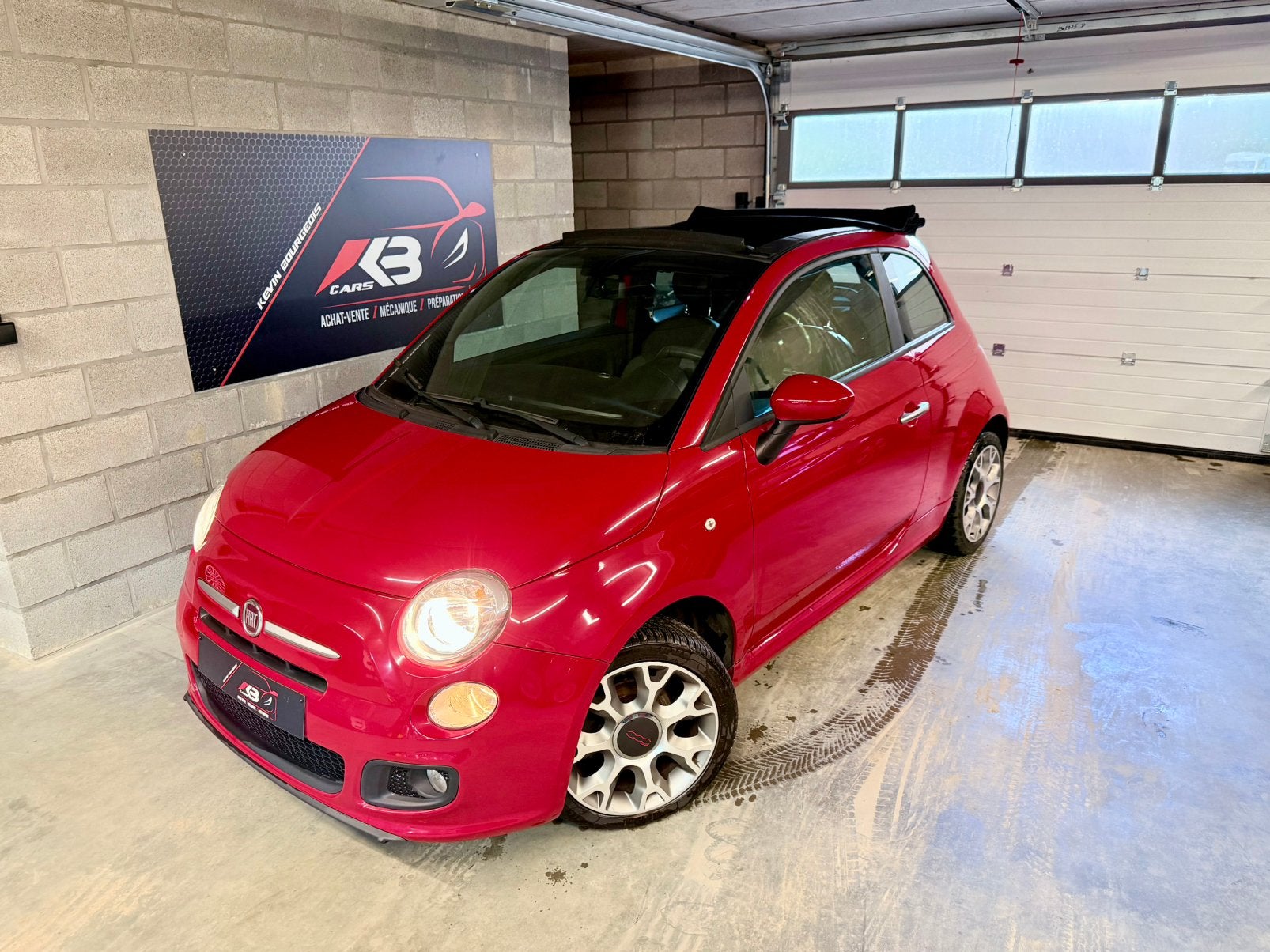 Fiat 500C 1.2S • Cabriolet • 80.000 Kms • 2015 • Essence, Rouge, Achat, 50 kW, Entreprise