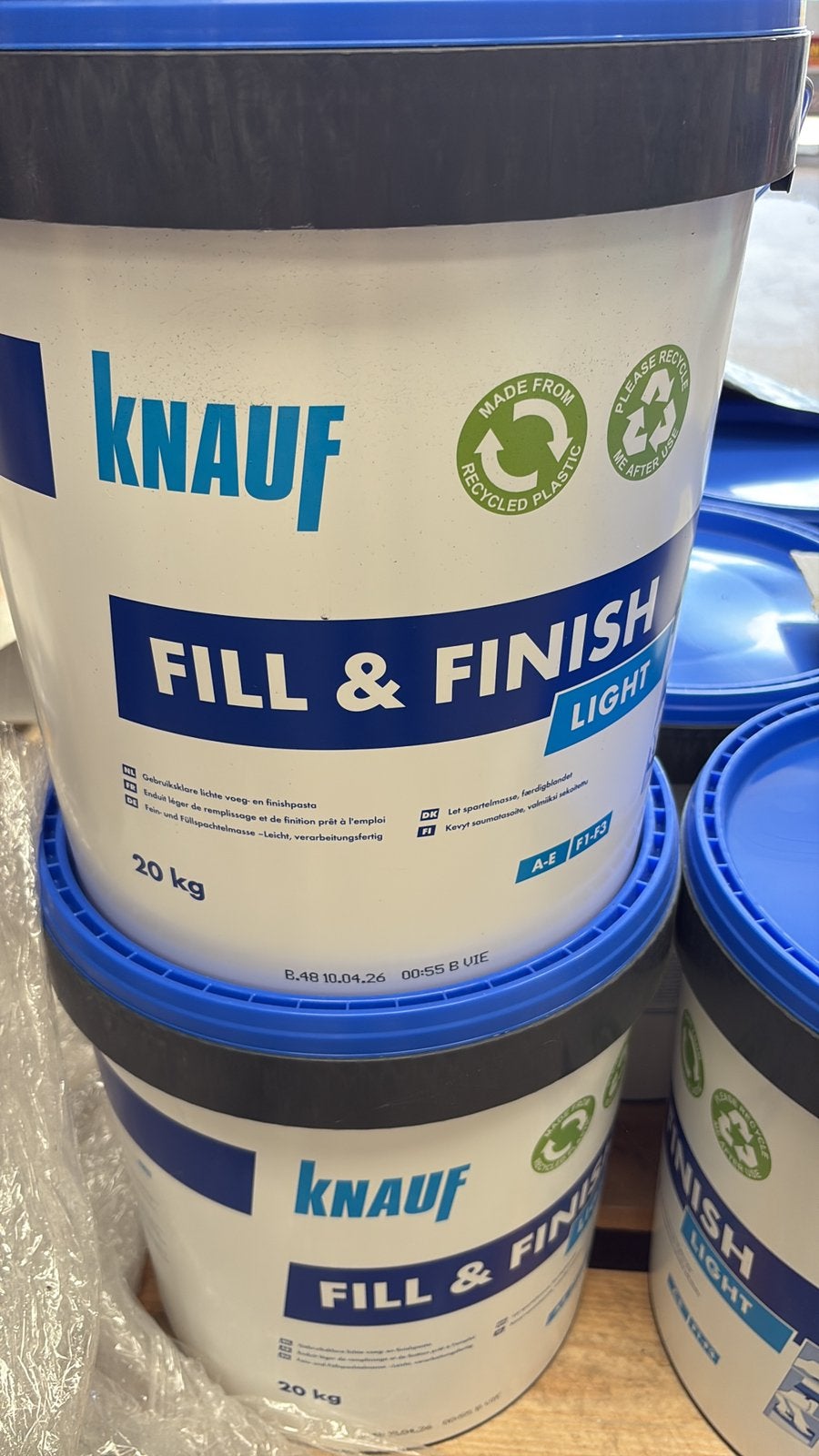 Knauf Fill & Finish Light – 20 kg, Doe-het-zelf en Bouw, Ophalen, Nieuw