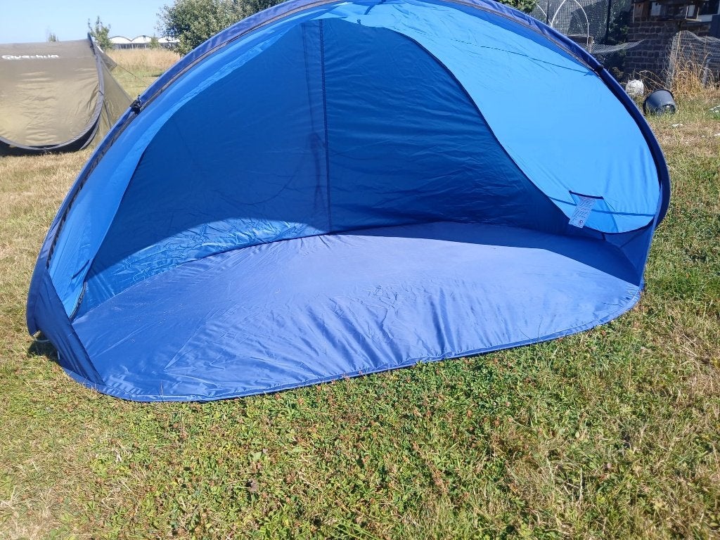 strandtent  (type smijttent) blauw = 2m*1.2*1m hoog, Ophalen, Zo goed als nieuw