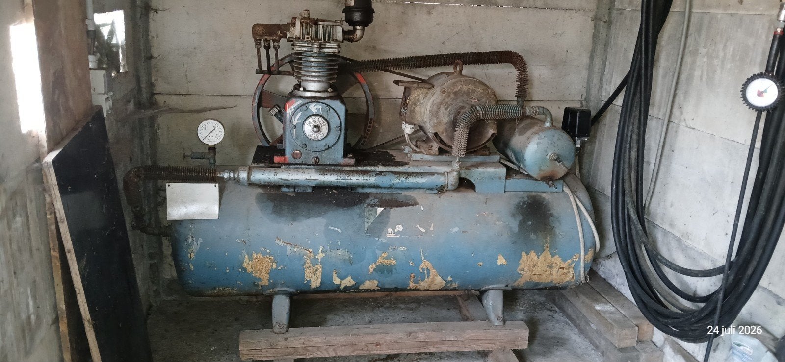 compressor met luchtleiding, Ophalen, Gebruikt, 10 bar of meer
