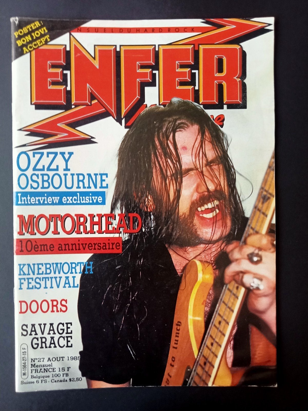 Motörhead,french magazine 1985, Enlèvement ou Envoi
