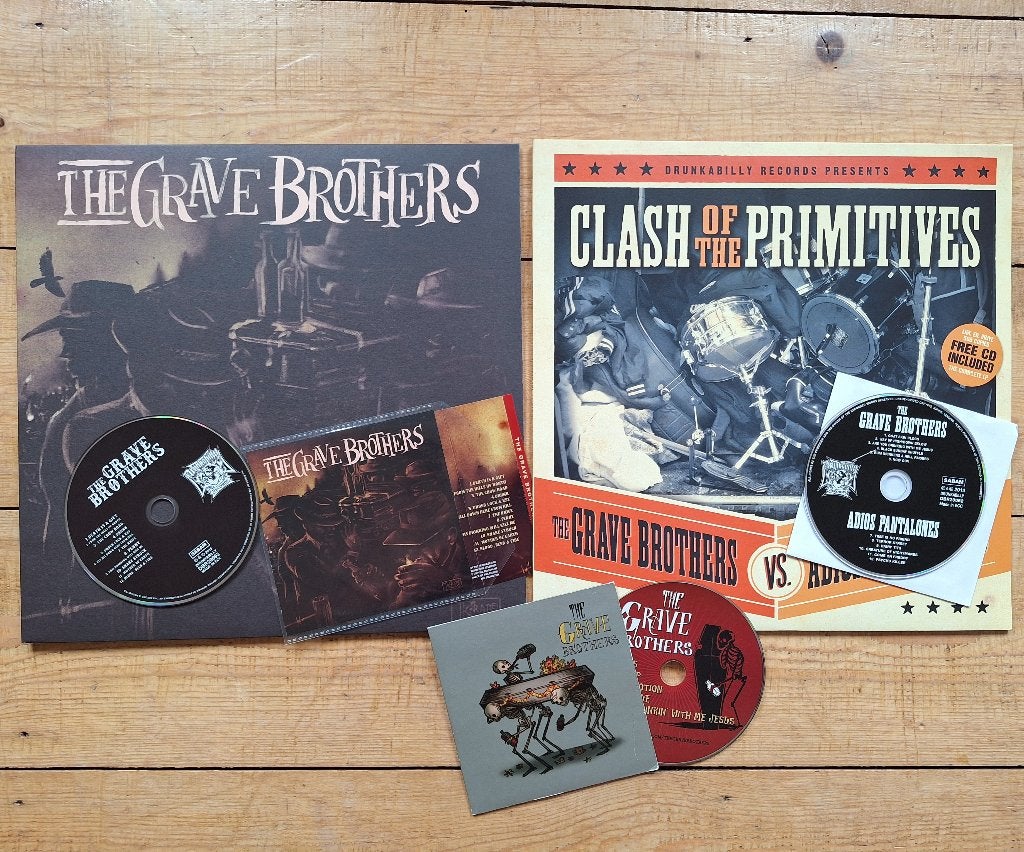 Lot « Les Grave Brothers » (2xLP+CD et CD), Enlèvement ou Envoi, Rock 'n' roll, Comme neuf, LP