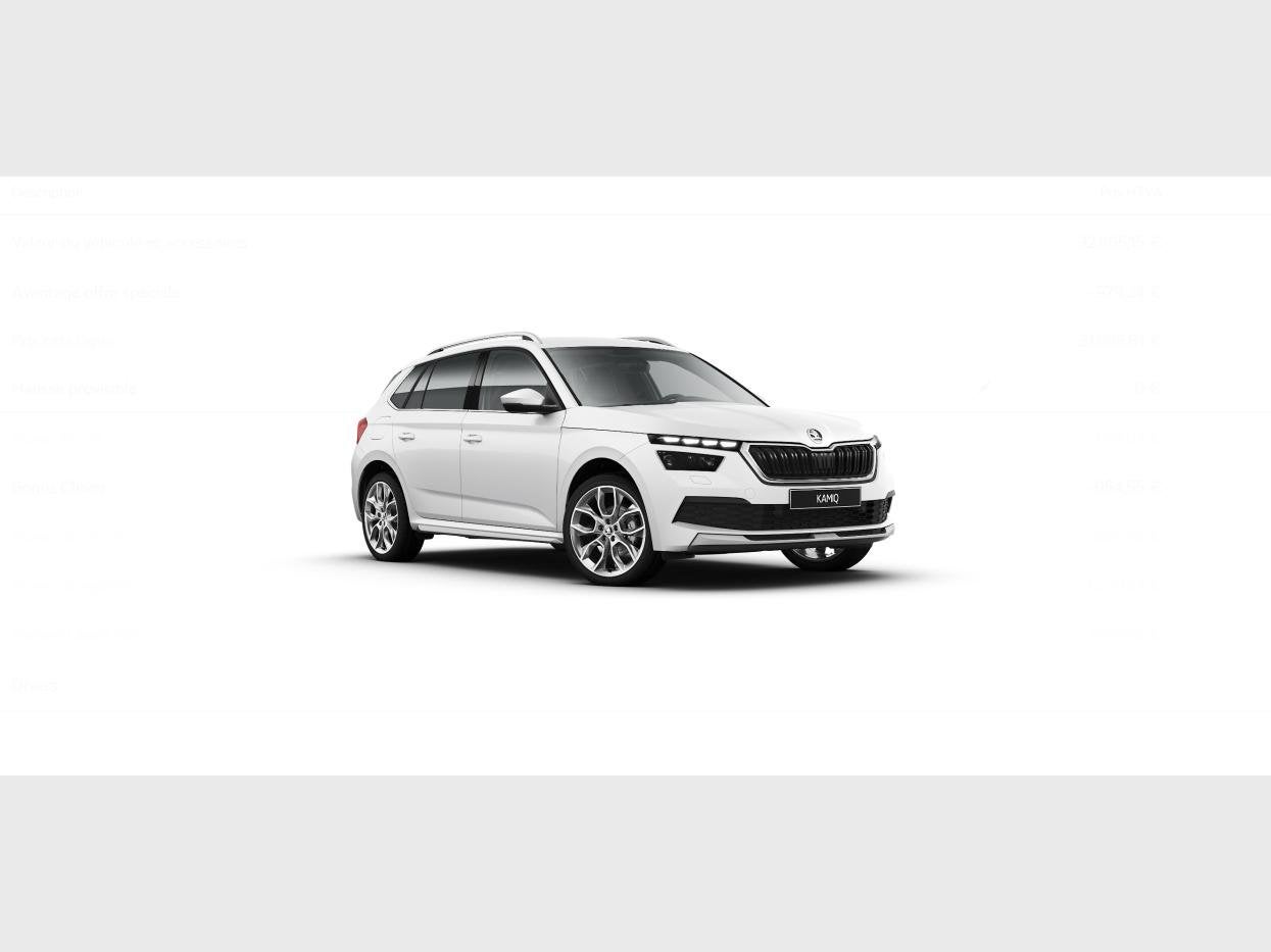 Skoda Suv Kamiq Kamiq Clever+ 1,0 TSI 81 KW 6-speed mech., Autos, Achat, 110 g/km, Boîte manuelle, Assistance au freinage d'urgence