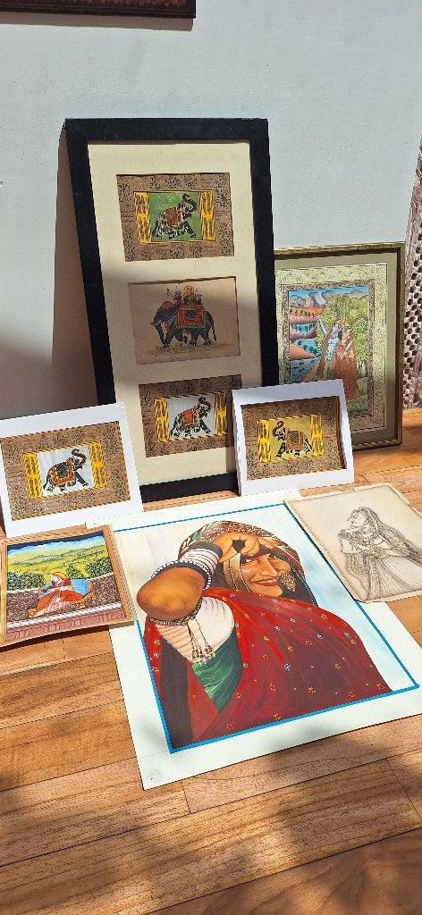 Lot Indische miniaturen, Antiek en Kunst, Ophalen of Verzenden