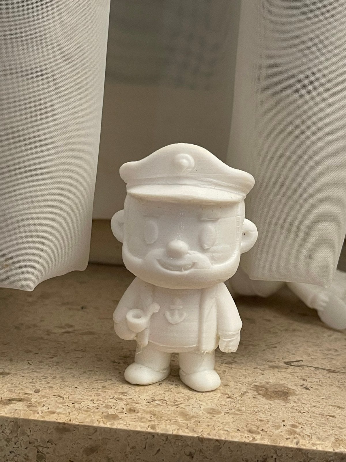 Kuifje Tim: figuur in „chibi” -stijl (Haddock), Verzamelen, Stripfiguren, Zo goed als nieuw, Overige typen, Kuifje, Ophalen of Verzenden