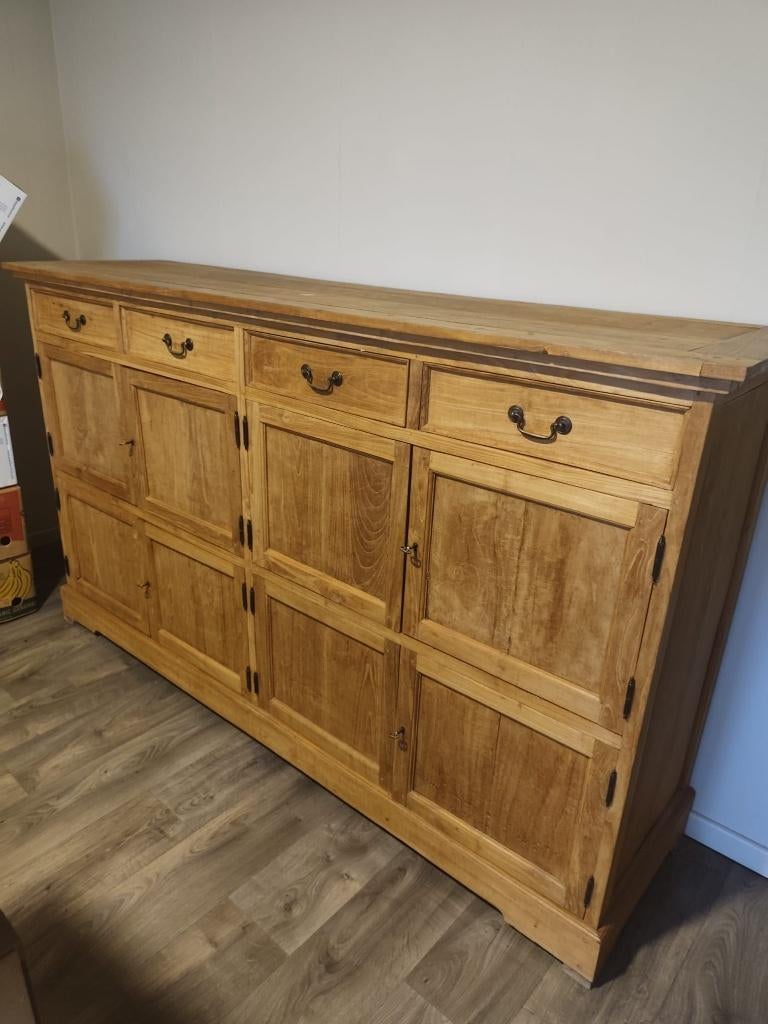 Dressoir massief teakhout, Ophalen, Teakhout
