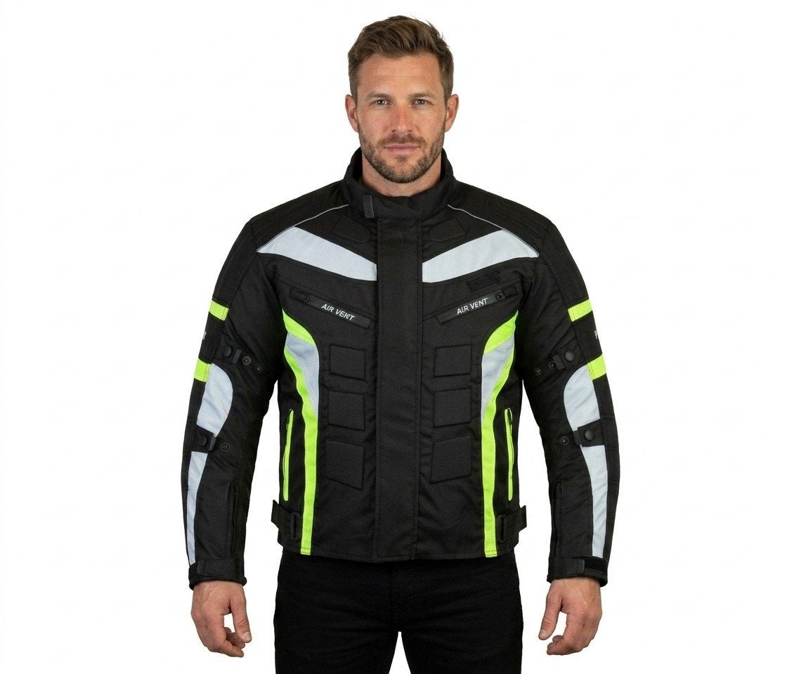 veste de Moto textile cordura 600D neuf CE protecteurs, Motos, Envoi, Neuf, avec ticket, Manteau | tissu