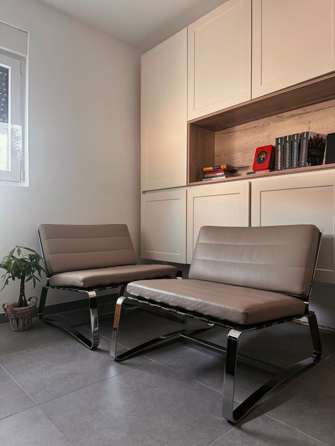 2x Minotti Delaunay Quilt Lounge Zetels, Ophalen of Verzenden, Zo goed als nieuw, Leer, Knoll barcelona cassina kartell edra flexform b&b italia jori