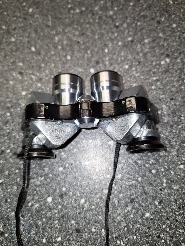 Vintage Lucifer 6x15 verrekijker met leren etui, Audio, Tv en Foto, Optische apparatuur | Verrekijkers, Ophalen, Gebruikt, Minder dan 8x