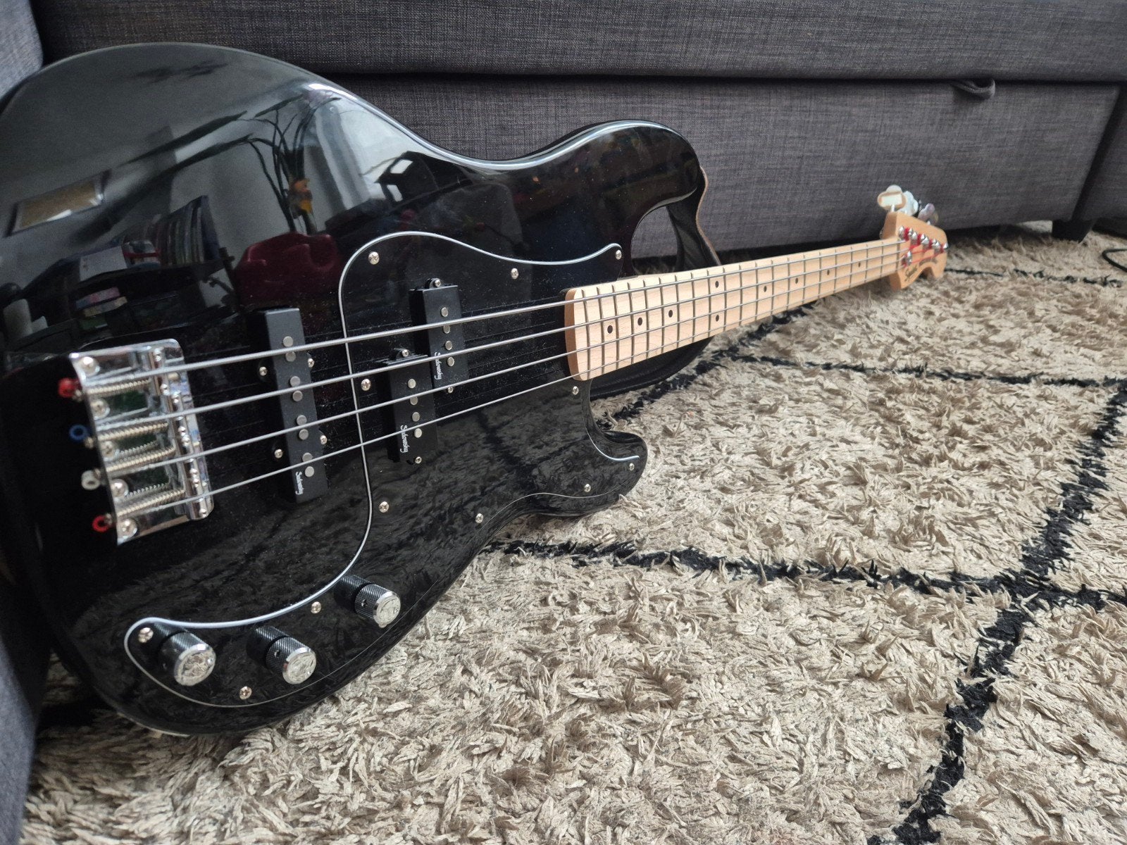 Fender Squier Precision Bass - Sadowsky pj pickups, Musique & Instruments, Enlèvement, Comme neuf, Électrique