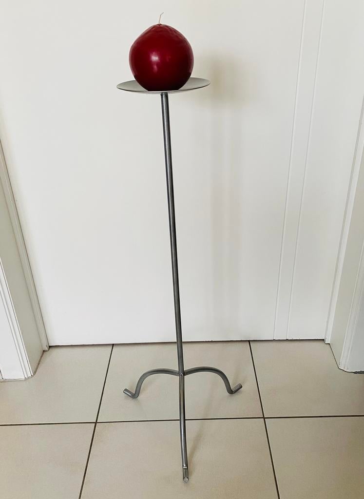 Grand bougeoir / chandelier trépied, 75 cm ou plus, Gris, Comme neuf, Enlèvement