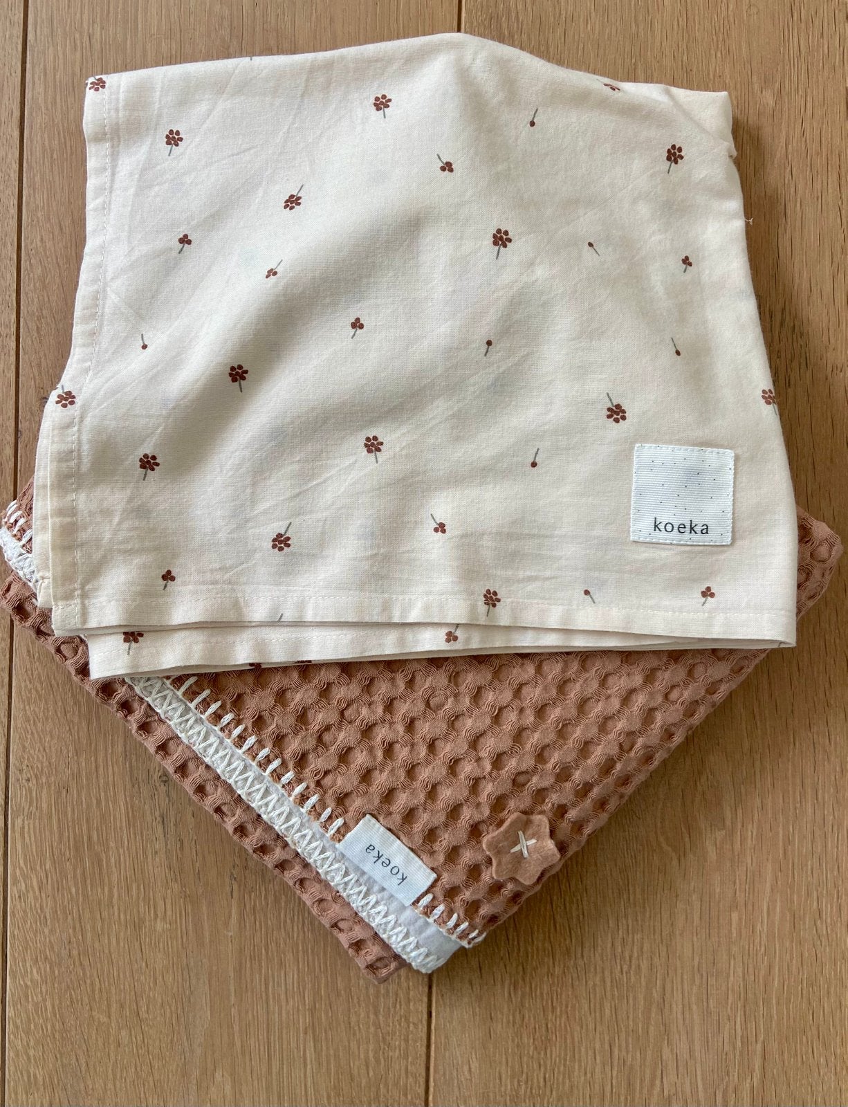 Koeka lakentjes voor babybed - kleine bloemetjes, Enlèvement, Neuf, Lit