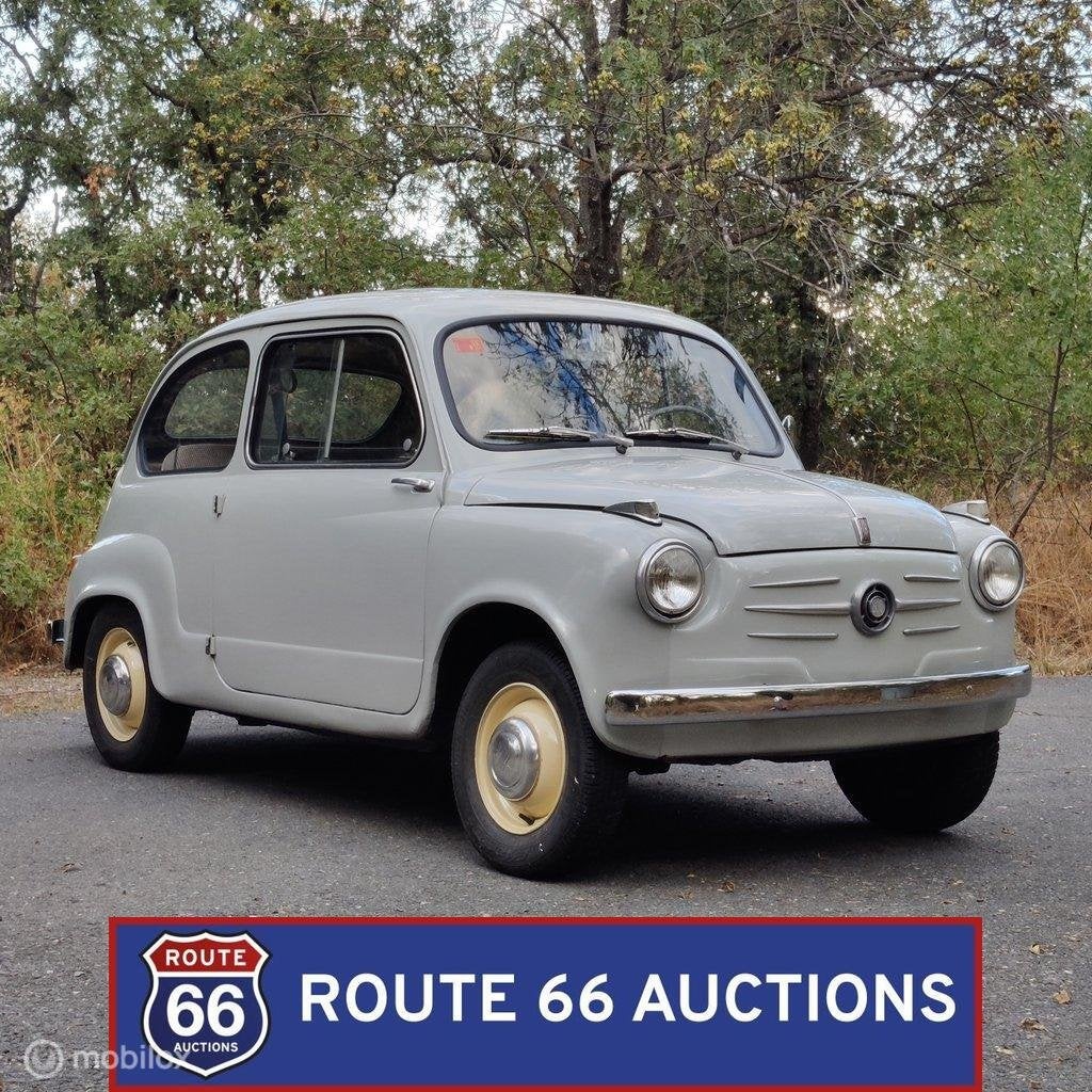 Fiat 600 | 1955 | Route 66 Auctions, Achat, Entreprise, Boîte manuelle, Autre carrosserie