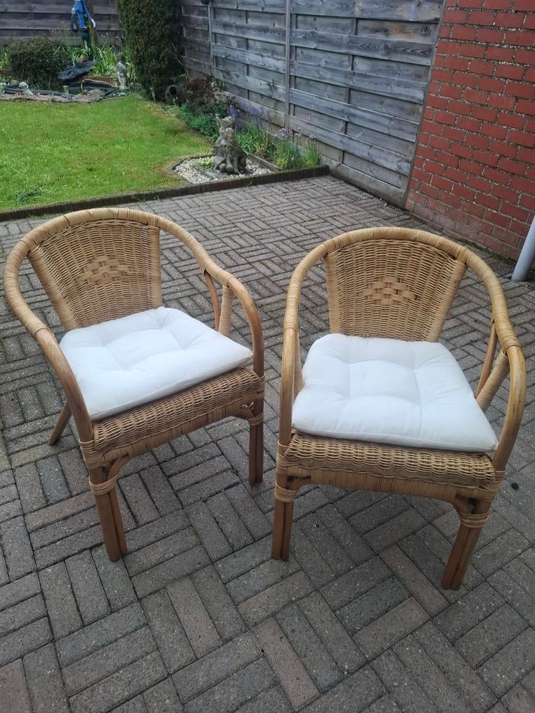 2 stoelen hout voor binnen of veranda, Ophalen, Hout