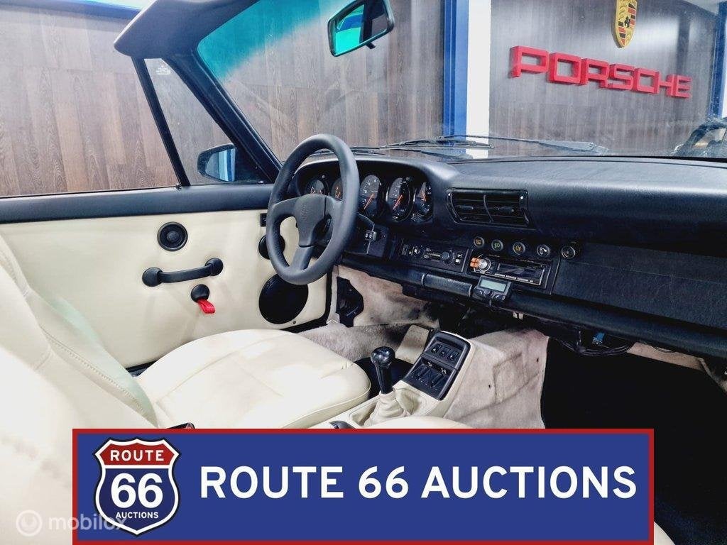 Porsche 911 Carrera 4 | 1990 | Route 66 Auctions, Auto's, Zwart, Bedrijf, Overige carrosserie, Porsche