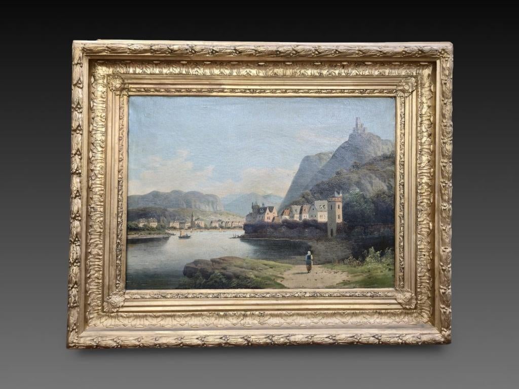 Arnold Forstmann (1842-1904), paysage fluvial, Enlèvement ou Envoi