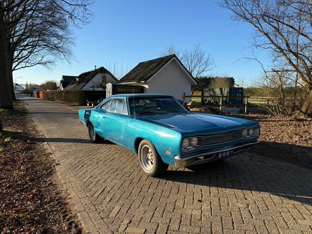 1969 Dodge coronet, Autos, Dodge, Particulier, Autres modèles, LPG, Coupé, 2 portes, Automatique, Bleu, Bleu, Enlèvement