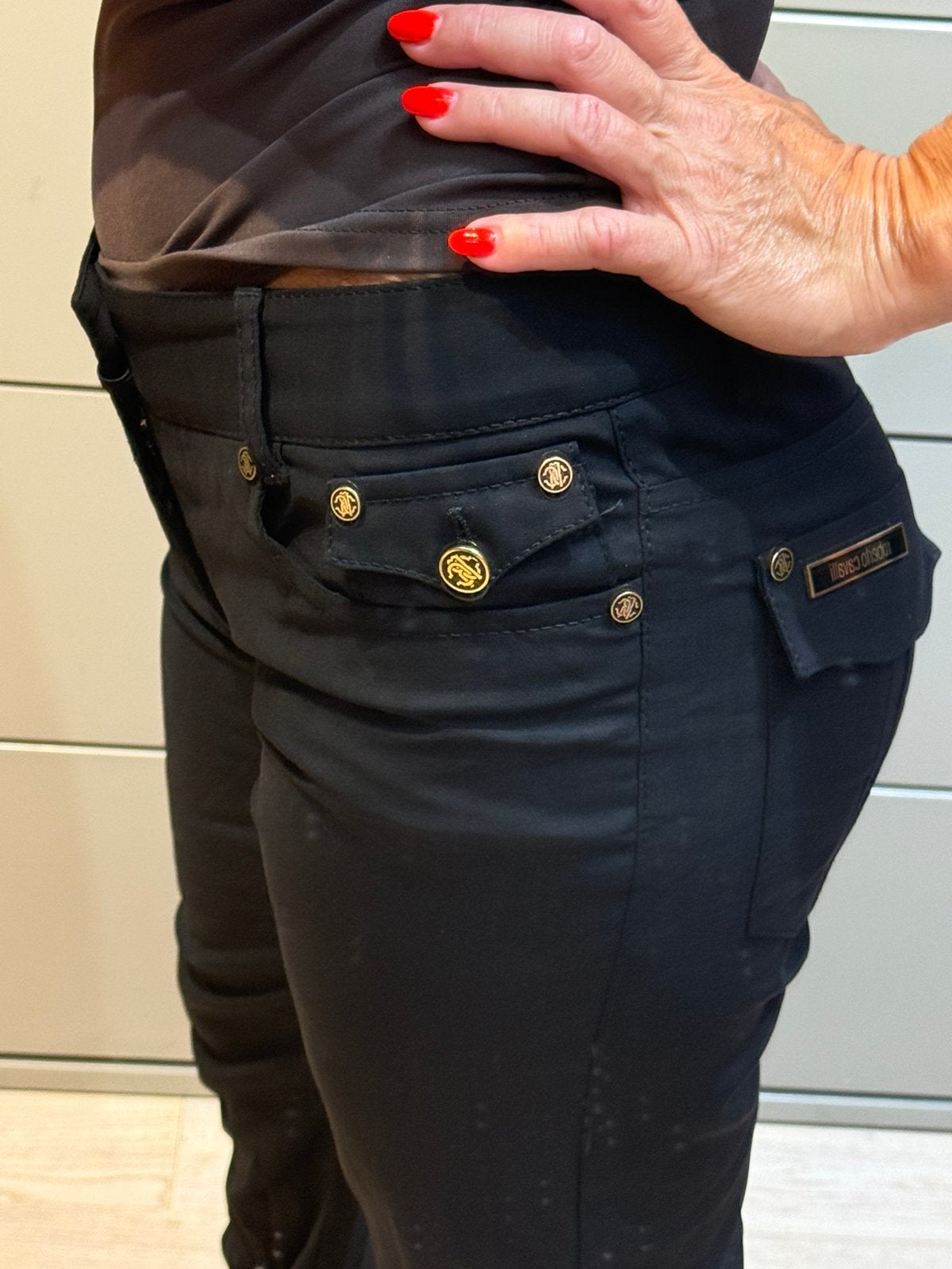 Authentique pantalon Roberto Cacalli T36, Kleding | Dames, Ophalen of Verzenden, Gedragen, Zwart