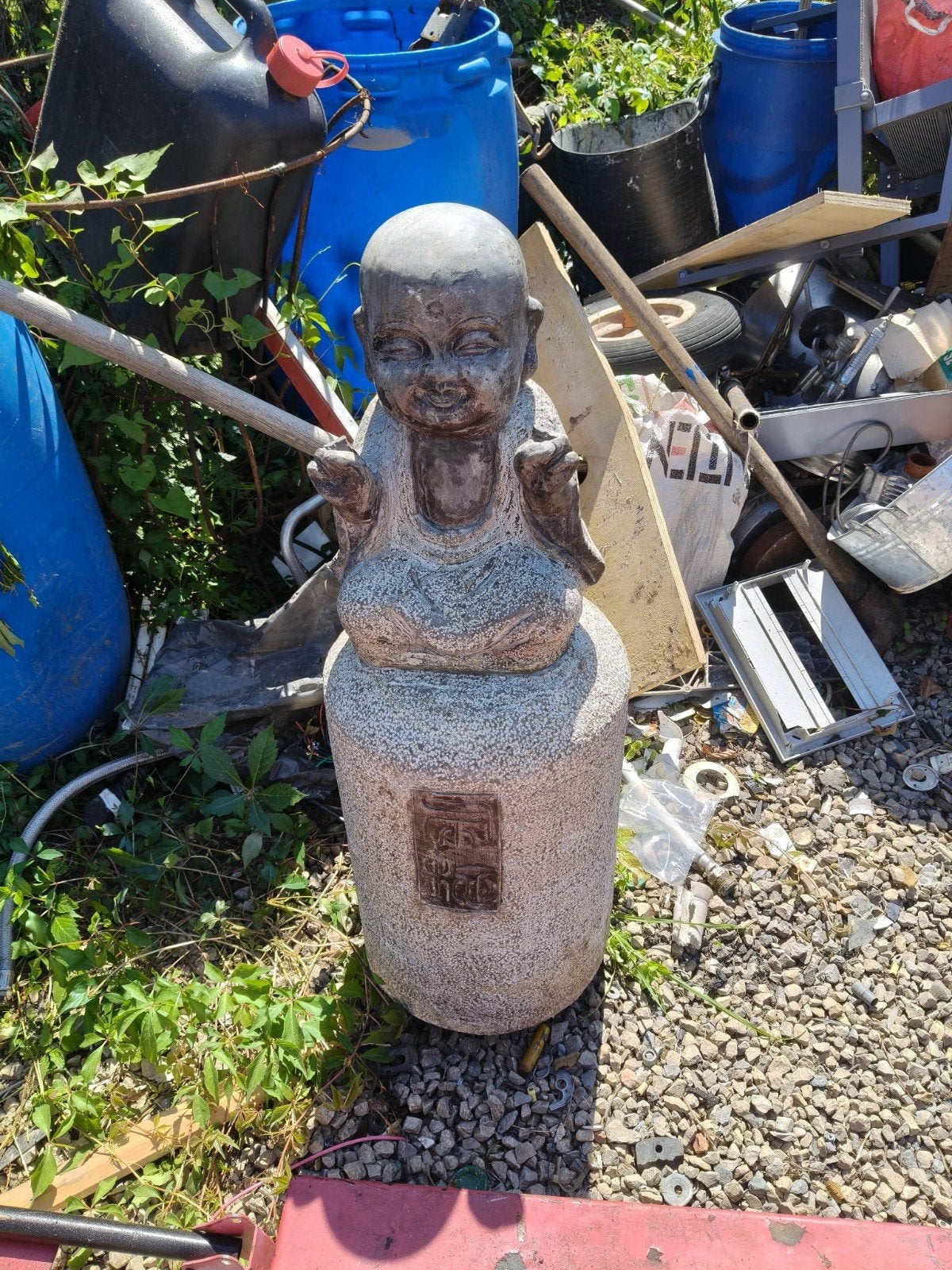 Vrolijke Japanse Jizo-monnik, Ophalen, Graniet
