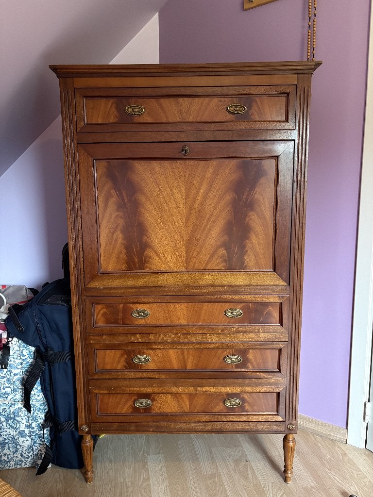Secretaire van notenhout, Ophalen, Gebruikt